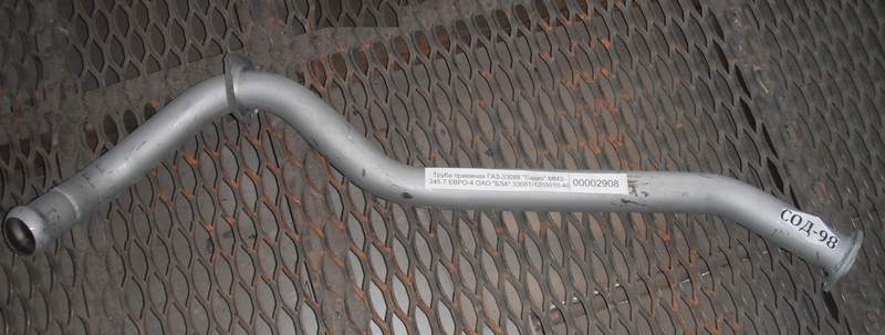 Труба глушителя ГАЗ-33081, 3309 д.245 ЕВРО-4 приемная дизельная (ГАЗ)