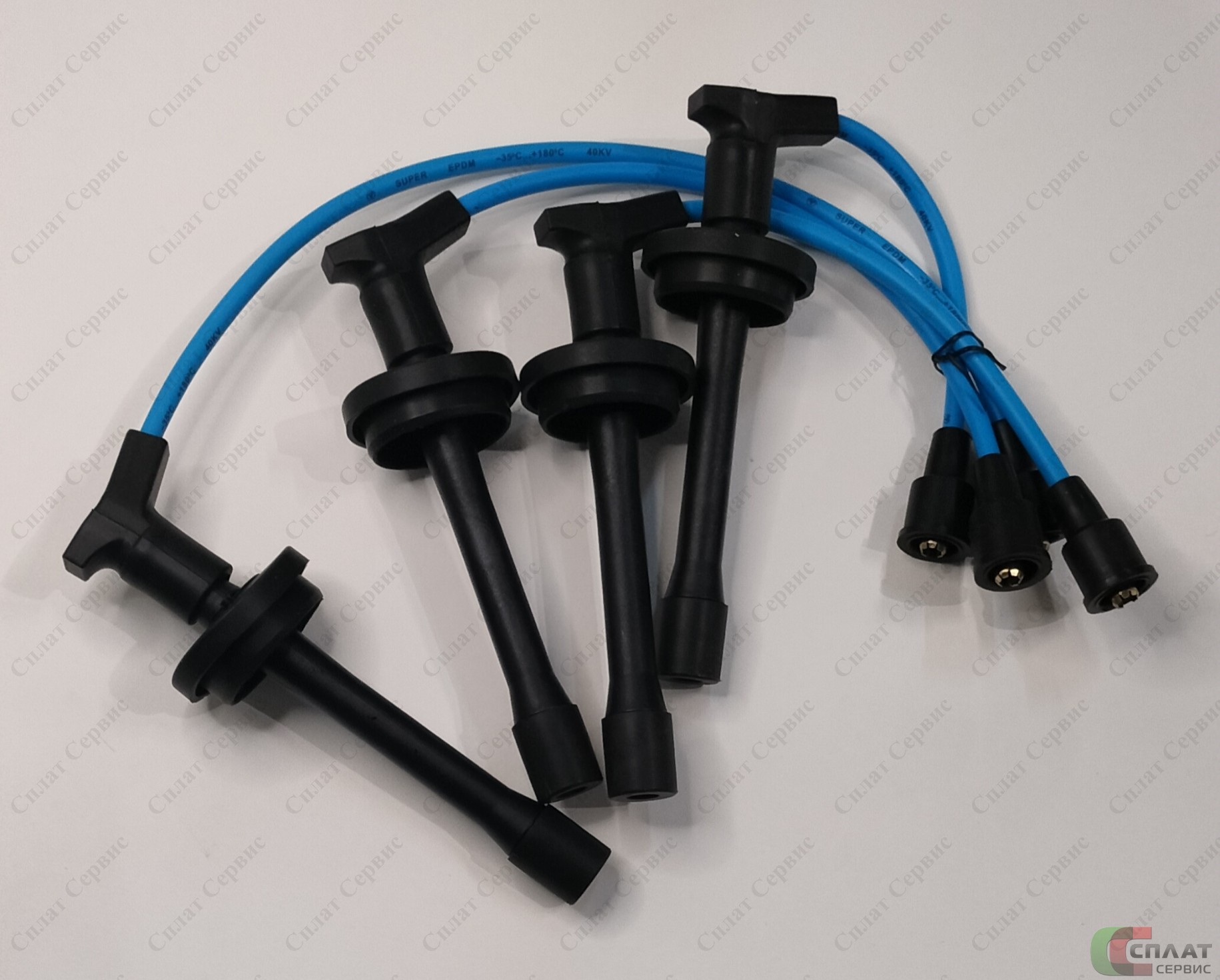 //Провода в/вольтные 4091 дв. (силикон) с наконечниками ZOMMER