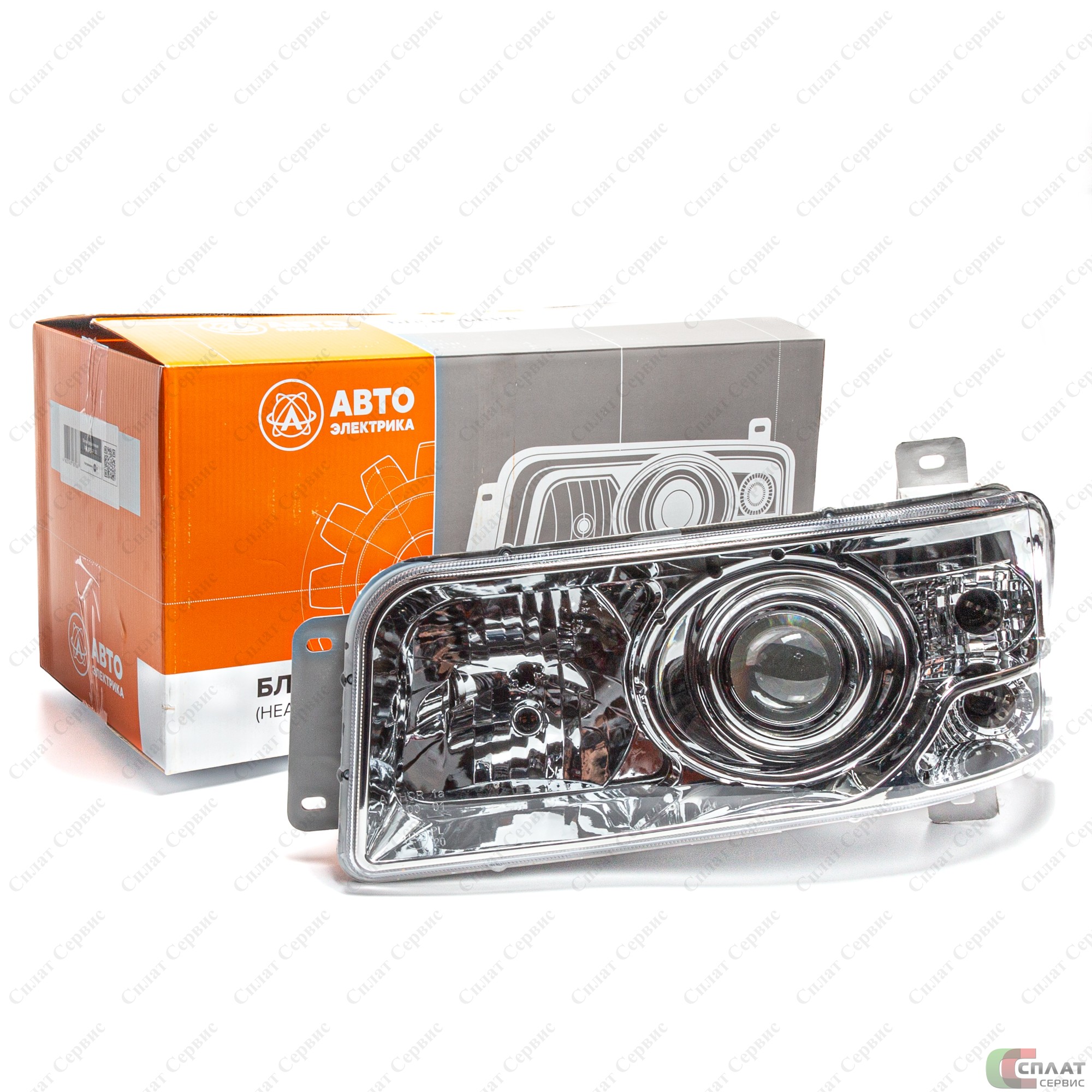 //Фара головная (евро-3) левая (с дневным ходовым огнем) , РУДЕНСК