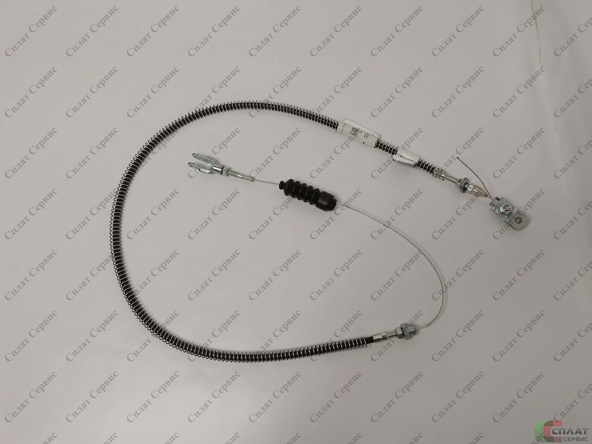 Привод гибкий L=1605 (трос газа в сборе) Спецмаш