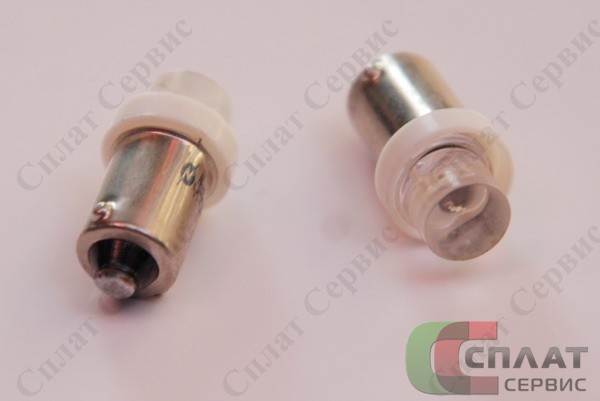 Лампа светодиод T8 (12-4 габариты цок.) T4W 12V белая конус 