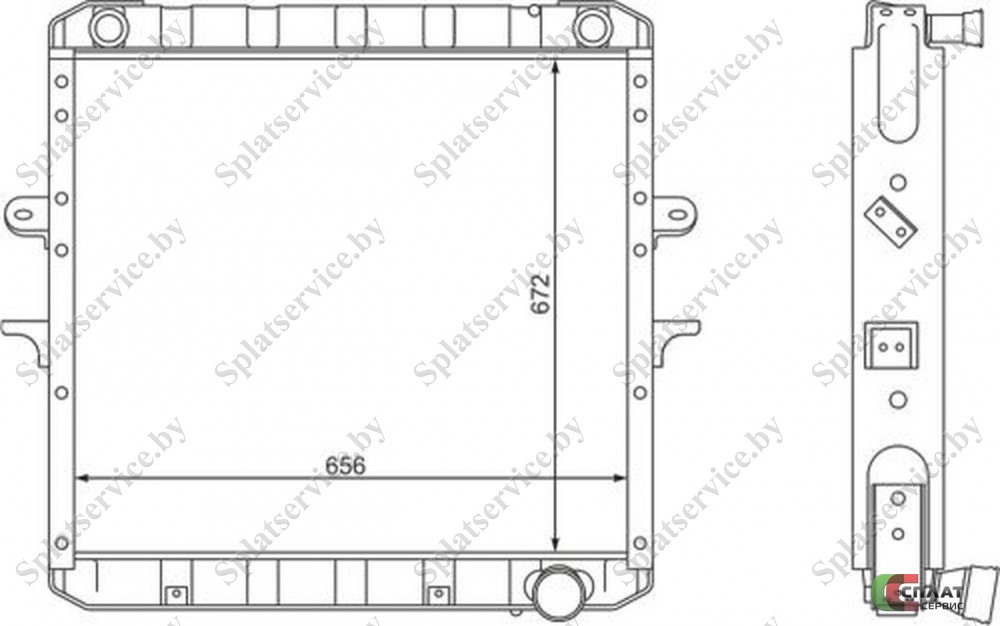 //Радиатор охлаждения МАЗ