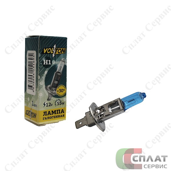 // Лампа фары галоген H1-12V-55W +50 WP