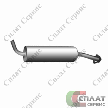 Глушитель ГАЗ-33104 Валдай дв.245 ЕВРО-2,3
