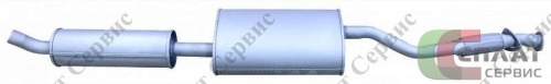 !!!УТ-00000998_Глушитель УАЗ-3163 PATRIOT, CARGO 2360, PICKUP 2363, (с гофрой)_%Автоглушитель%