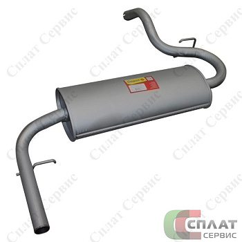 Глушитель  основ. ВАЗ-21213-214 (закатной) Ладога