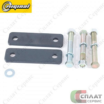 Серьга рессоры в сборе ГАЗ-3302-2217 2 щеки+3болта (полн.к-т) усил.8 мм