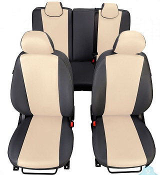 Чехлы сидений LADA Largus 7 мест с 2021- (Comfort) (текстильные) LECAR