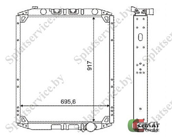 // Радиатор алюмин. Автотроник